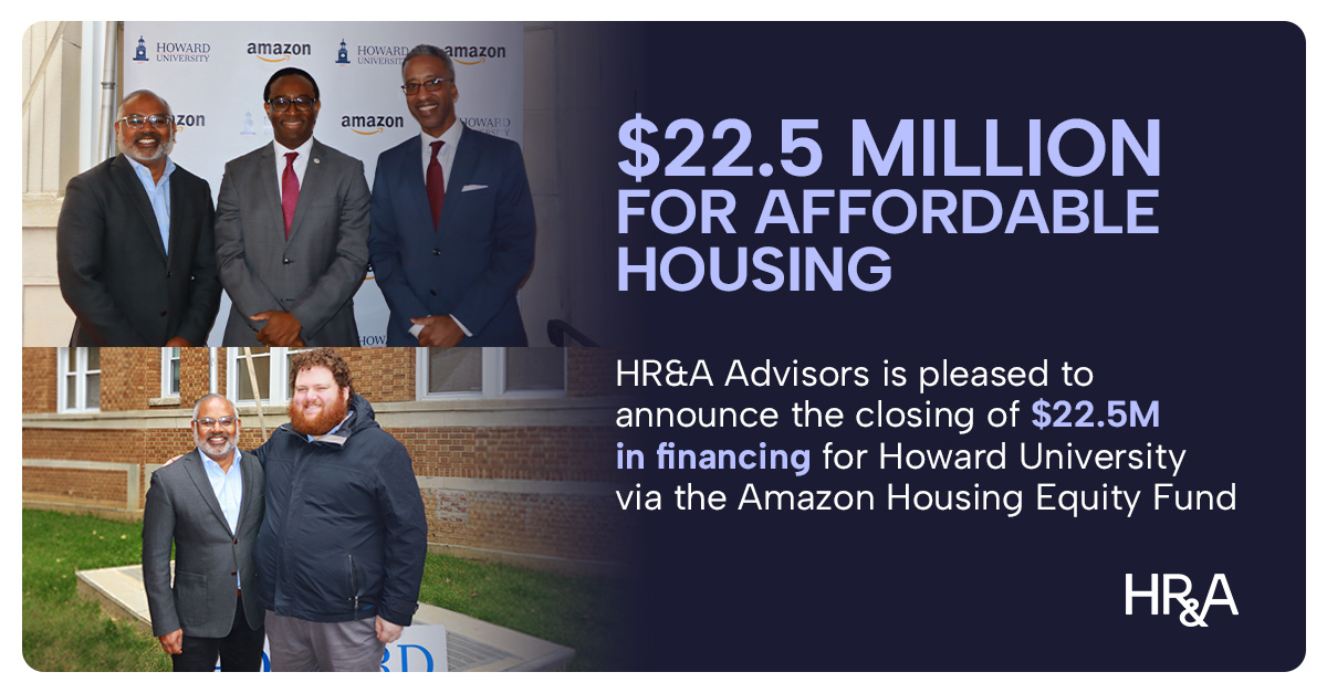 HR&A Supports Amazon’s Housing Fund to Underwrite a $22.5M transaction for 80 Affordable Homes at Howard University