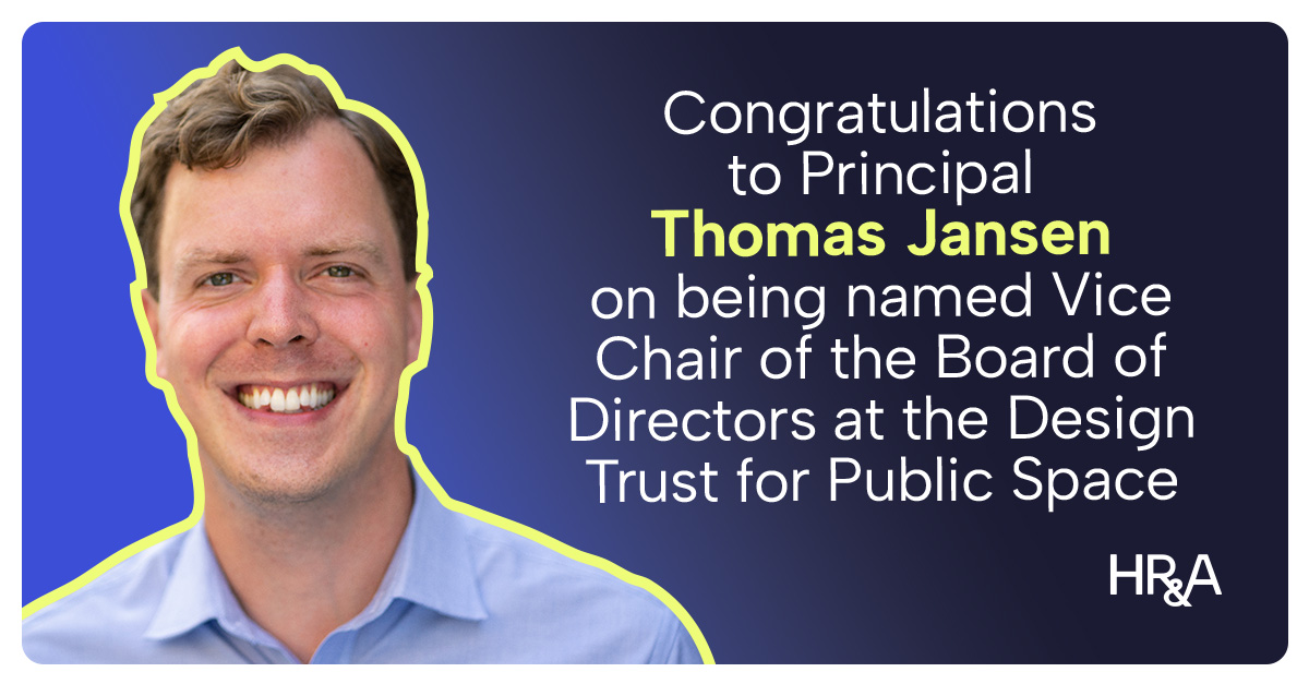Thomas Jansen named Design Trust for Public Space's Board of Directors Vice Chair