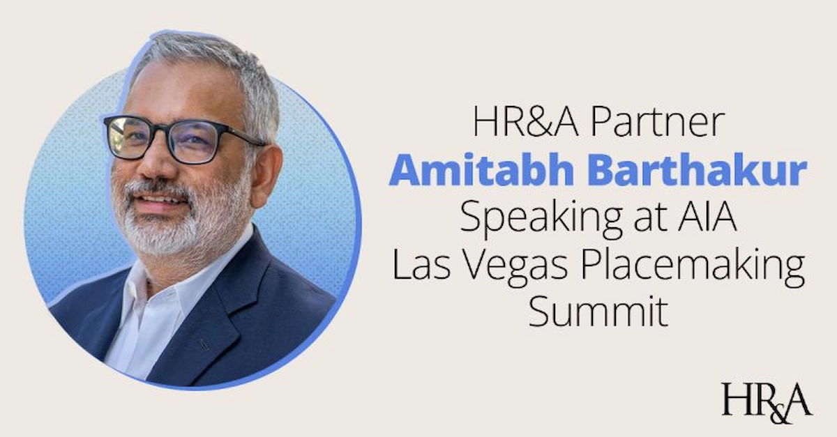 Partner Amitabh Barthakur speaking at AIA Las Vegas 2025 Placemaking Summit