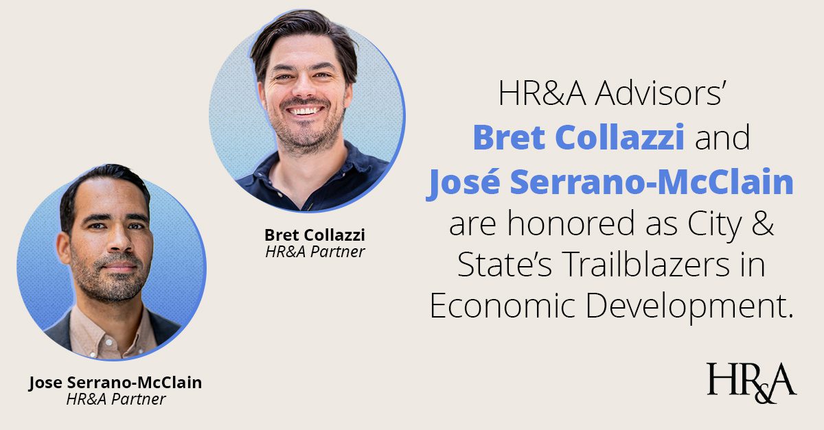 Congratulations to Partners Bret Collazzi and José Serrano-McClain for being recognized among City & State’s inaugural Trailblazers in Economic Development.