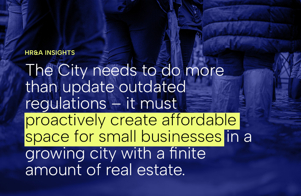 Fixing zoning is not enough. We must proactively create affordable space for small businesses 