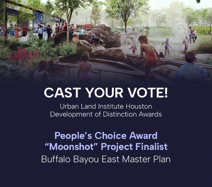 Buffalo Bayou East Master Plan Named Finalist in Urban Land Institute Houston Development of Distinction Awards