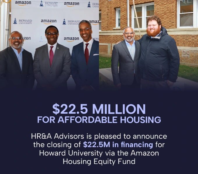 HR&A Supports Amazon’s Housing Fund to Underwrite a $22.5M transaction for 80 Affordable Homes at Howard University