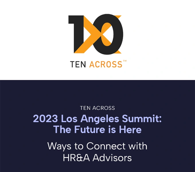 HR&A Advisors at Ten Across Summit in Los Angeles 