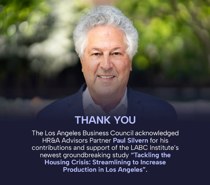 Los Angeles Business Council acknowledges HR&A Advisors Partner Paul Silvern